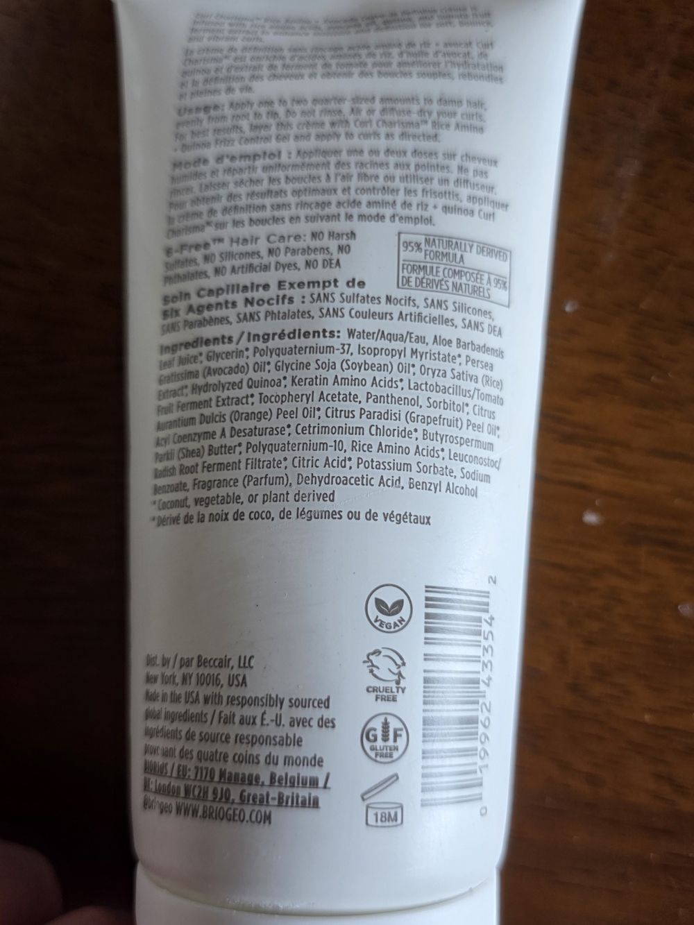 NWT Briogeo White Curl Charisma Rice Amino + Avocado Leave-In Crème - Picture 2 of 3